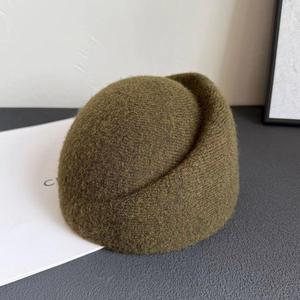 Elegante Pillbox-Hüte Fedoras Fedora-Hüte Uniform Stewardessenhüte Wollene Zylinder für Auftritte