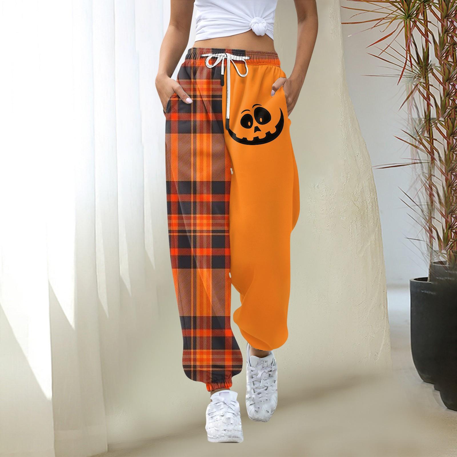 

Жіночі повсякденні модні різдвяні принтові повсякденні штани з гумкою на талії S золотий