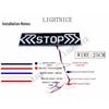 Motorcycle LED Tail & Turn Signal Brake Light Arrow Warning