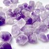 Large Grain Natural Raw Amethyst Beads for DIY Jewelry - Purple Perforated Stones