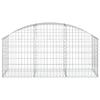 VidaXL Arched Gabion Basket Gabion Cage Gabion Wall Stone Basket Gabion for Stone Garden Patio Outdoor 153453