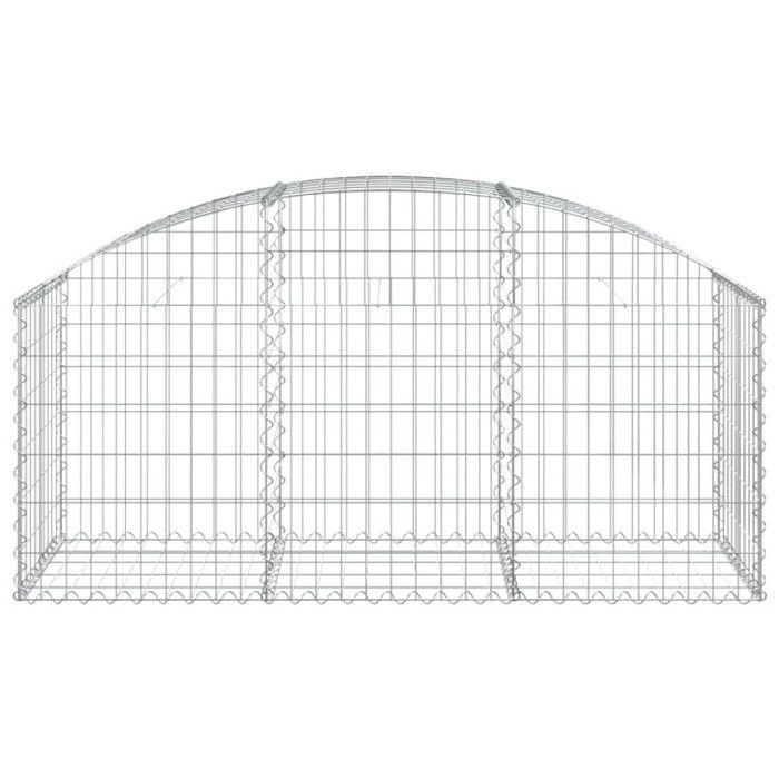 VidaXL Arched Gabion Basket Gabion Cage Gabion Wall Stone Basket Gabion for Stone Garden Patio Outdoor 153453