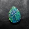 Lab-Created Opal Loose Gemstone Doublet Multi Color 9.55 ct Pear Cut for Jewelry Making and Crafts