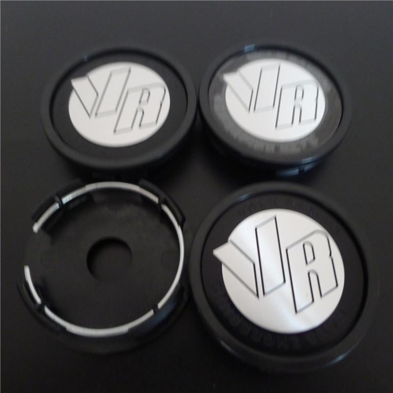 4 Stück 58mm Felgendeckel Nabe für Volk Rays Racing VR 52mm Felgen Abdeckung Logo Emblem Abzeichen Auto Styling Zubehör