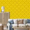 Geometric rhombus wallpaper yellow, fine detail 50x1000