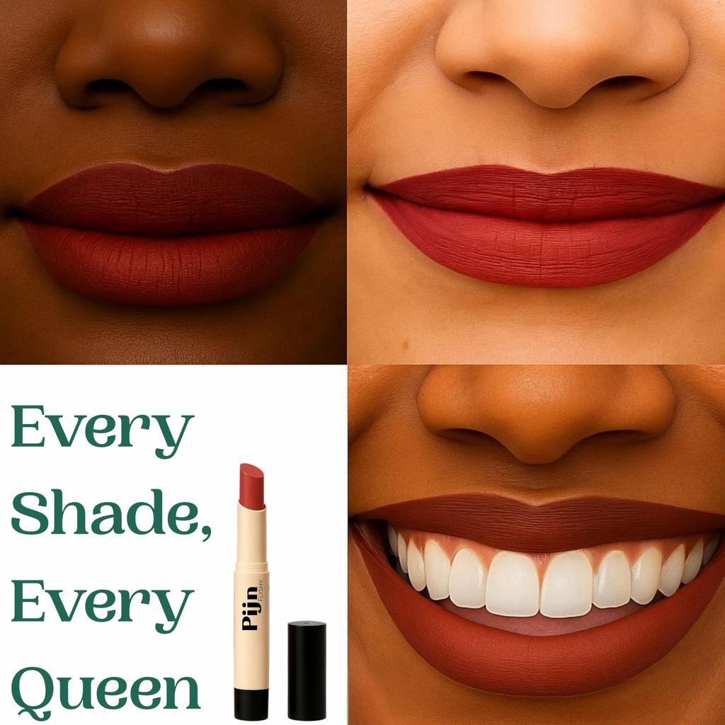 Pijn Luxe Comfy Matt Lipstick Mud Brown | 12HR Long-Lasting, Smudge-Proof & Waterproof | Lightweight, Smooth Matte Finish With Vitamin E & Lip Repa