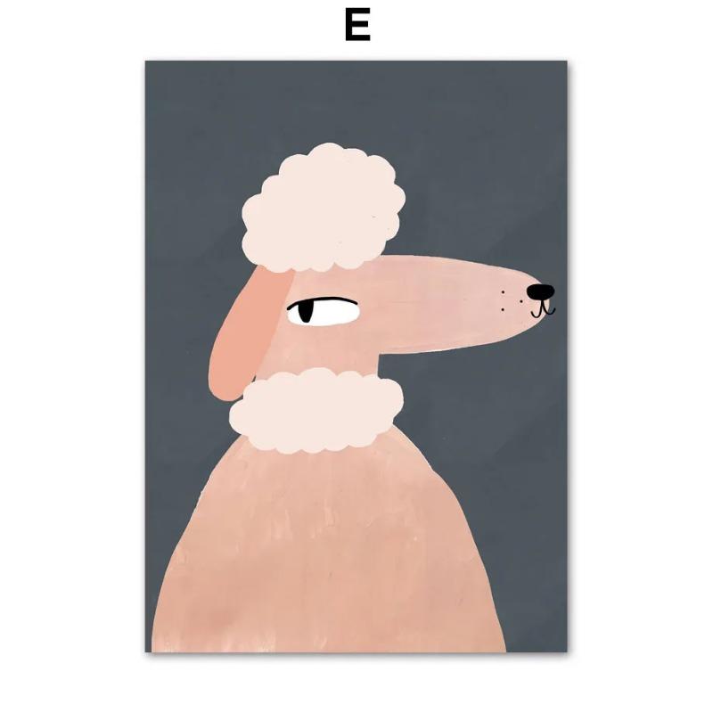 Nordischer Bär Panda Gans Koala Maus Katze Hund Pferd Wandkunst Leinwandmalerei Poster und Drucke Wandbilder Baby Kinderzimmer Dekor