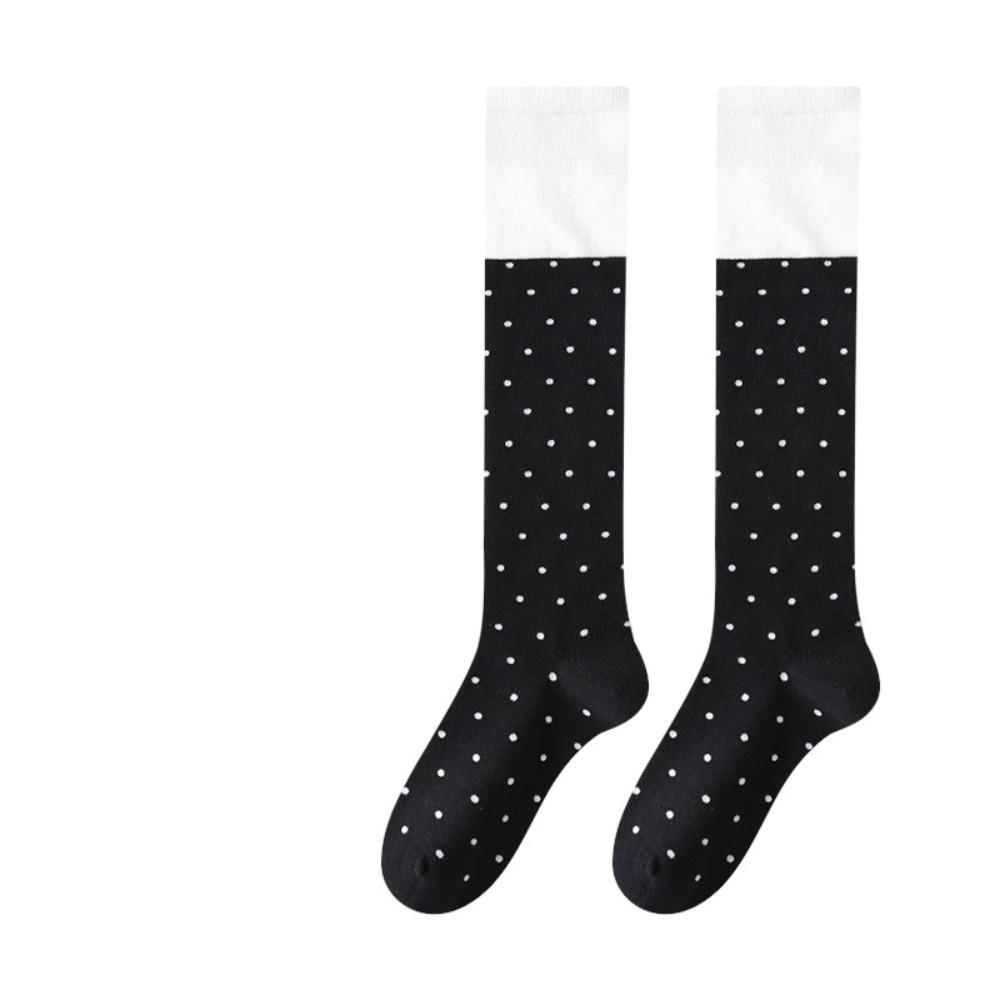 Korean Style Knee Socks Color Matching Women Stockings Fashion Long Socks  Women