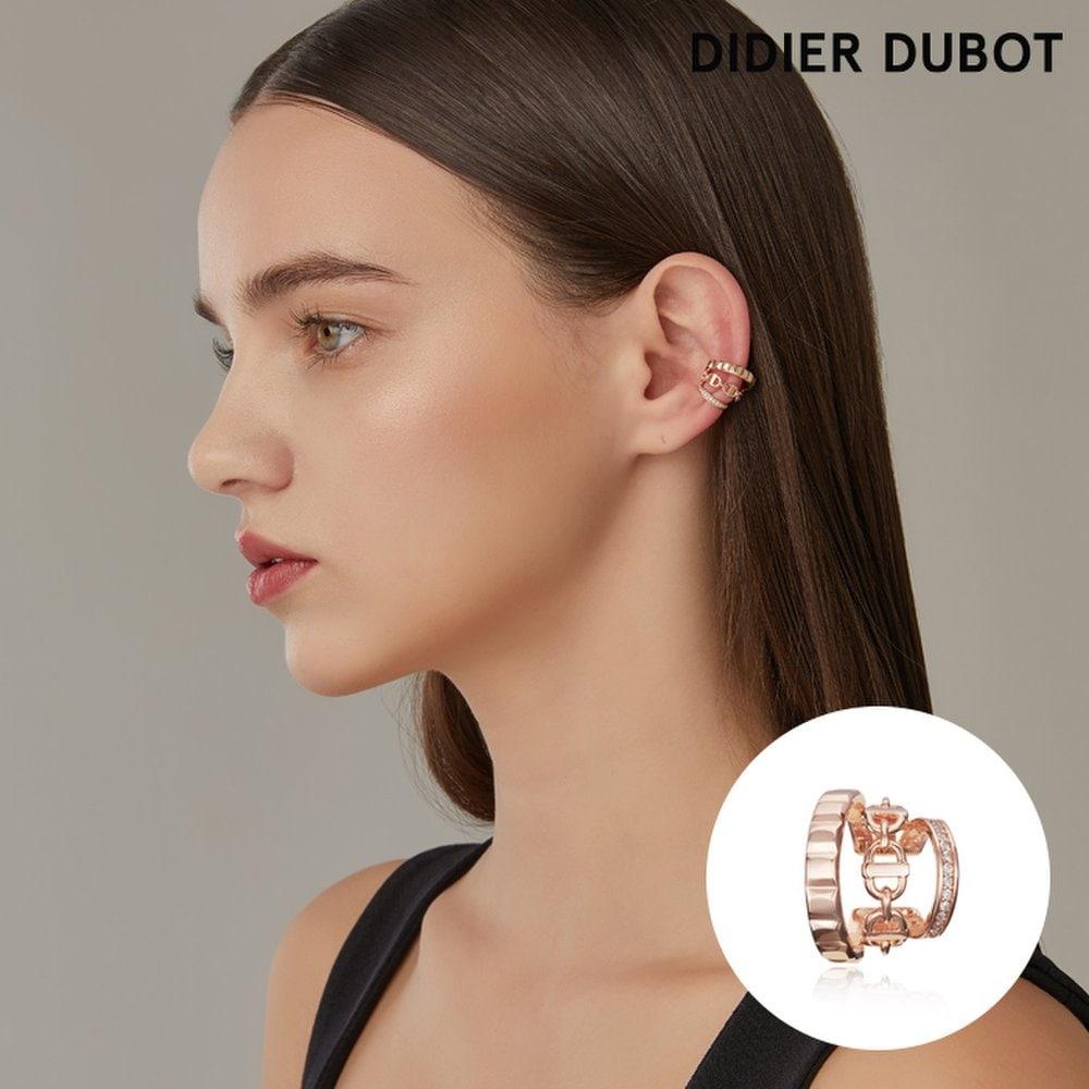 Dual DD Silver Ear Cuff/Earring
