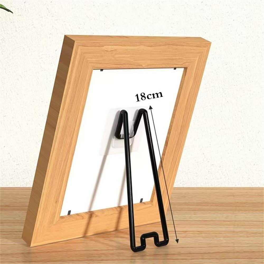 No Drill No Nail Photo Frame Stand Desktop Display Holder For Pictures Albums And Artwork Easy Setup Sturdy Support Only Bracket