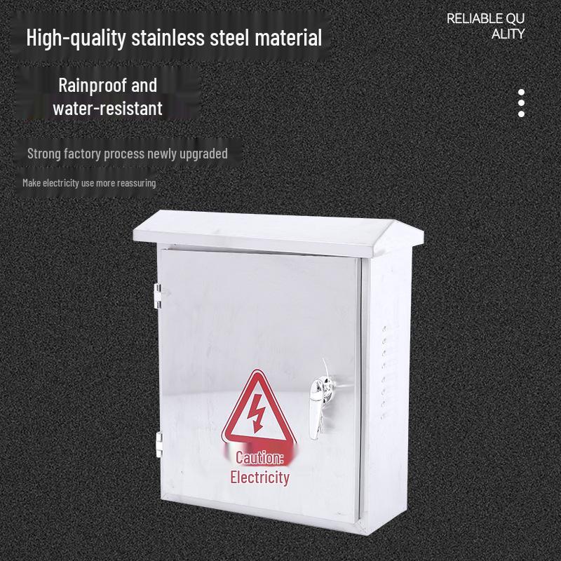 Stainless Steel Outdoor Waterproof Electric Distribution and Meter Box Set for Home Use