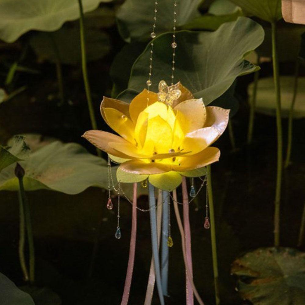 Blossom Lotus Flower Lanterns Glowing Rabbit Lotus Lantern  Festival Gift