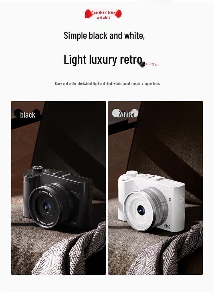 Entry-Level DC218 Student Mirrorless DSLR with 64MP HD Digital Camera