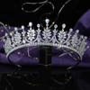High-end Bridal Tiaras Copper Alloy Cubic Zircon Wedding Hair Accessories Hairband Shining Crystal Crowns BC5680