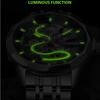 FORSINING Original Gold Skeleton Mechanical Man Watch Automatic Movement Clock Luxury Stainless Steel Men's Watches