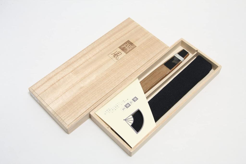 Kyoto fan for 45 short high made by Kyoto fan bag paper box included [Hasegawa] men, double-sided pattern, ribs, fabric, quality, craftsmen, included,