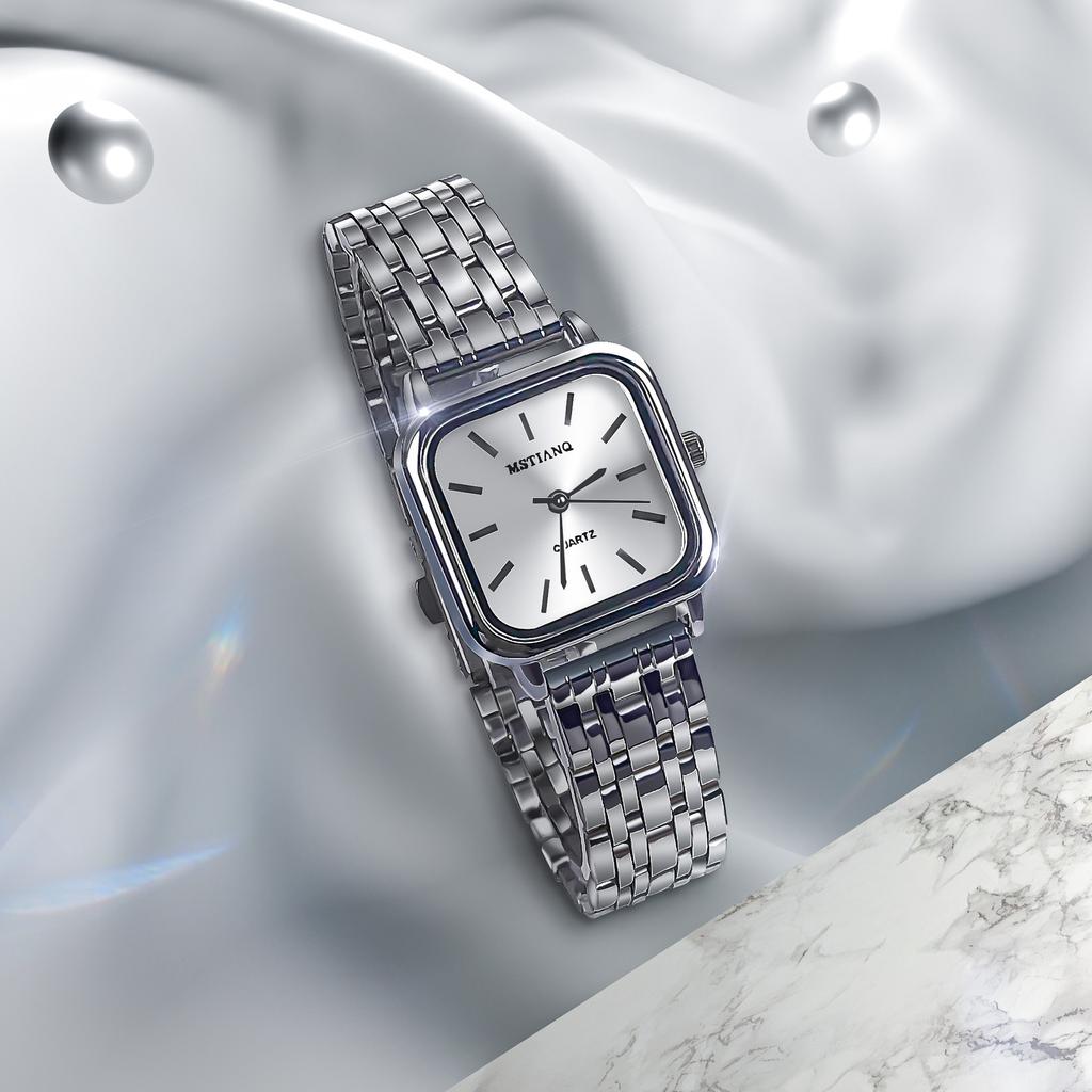 Square Watch Women'S Light Luxury Niche High-End Sense Simple Temperament Student Style Small Women'S Watch