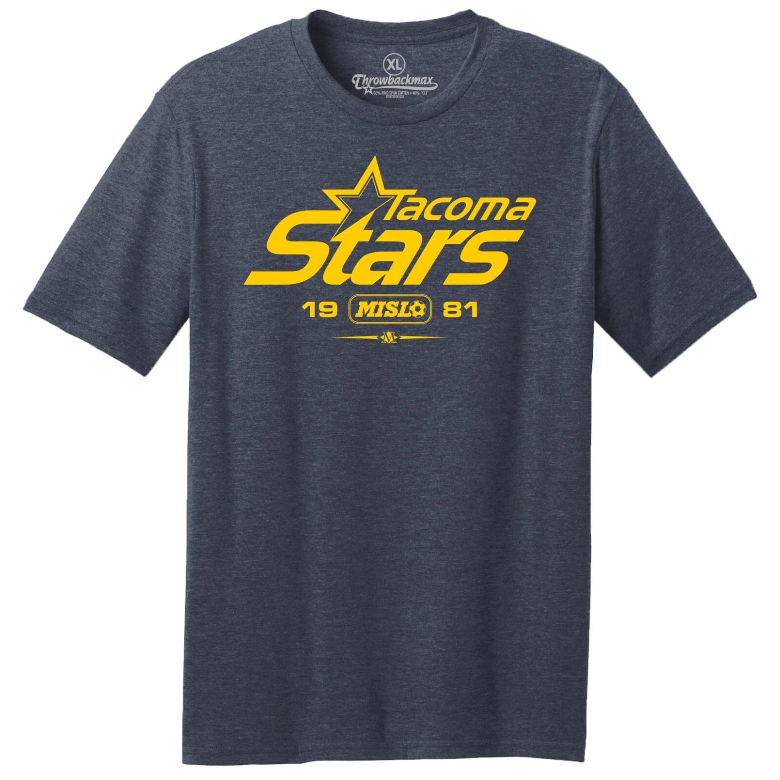 Tacoma Stars 1981 Logo MISL Soccer TRI-BLEND Classic Cut Tee Shirt M