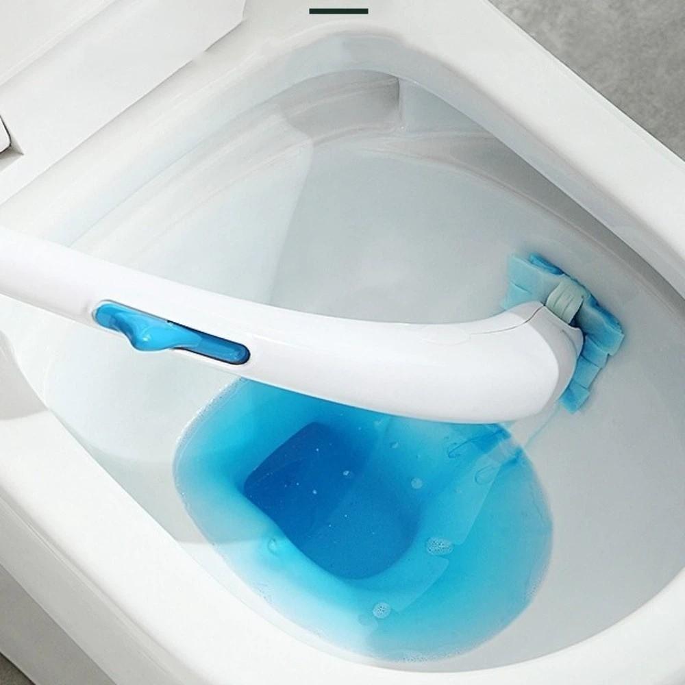 Plastic Toilet Brush Set Disposable Heads Toilet Brush Holder Closestool Brush Bathroom