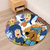 Scooby-Doo Printed Round Rug Carpet Chair Rug Area Rug Entryway Doormats,for Office Chair Living Room Bedroom Kitchen Room.