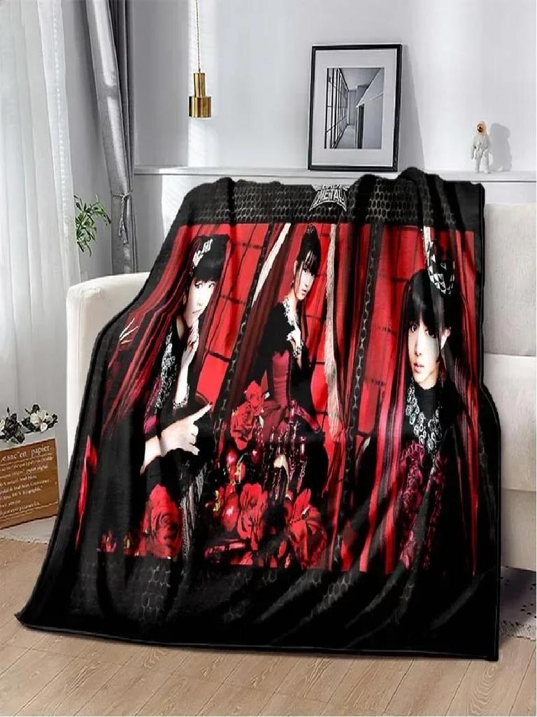 D Printed Throw Blanket Soft Cozy for Bedroom Living Room Travel Child Birthday Gift Babymetal Design