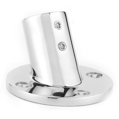 316 Stainless Steel Round Base 60 Degree Hand Rail Fitting Accessories for 22MM 78in Pipe