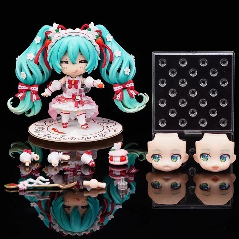 New IN Stock #1939 Hatsune Miku Anime Figure 15th Anniversary Strawberry Miku Action Figure Collection Model Doll Toys Gift