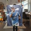 Phil Foden Printed Flannel Blanket, Soft Throw for Bedroom Sofa, Washable, Fan Merchandise, Great Gift.