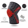 New Sports Nylon Knitted Knee Pads Spring Strip Support Silicone Strip Non-slip Silicone Ring Pad Support Fitness Knee Pads