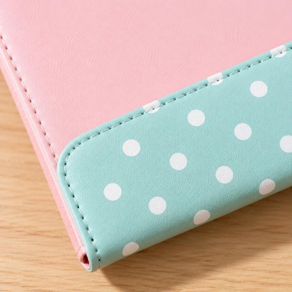 PU Leather A4 Magnetic Folder Polka Dot Pattern Writing Pad Paper Clipboard  School Office Supplies
