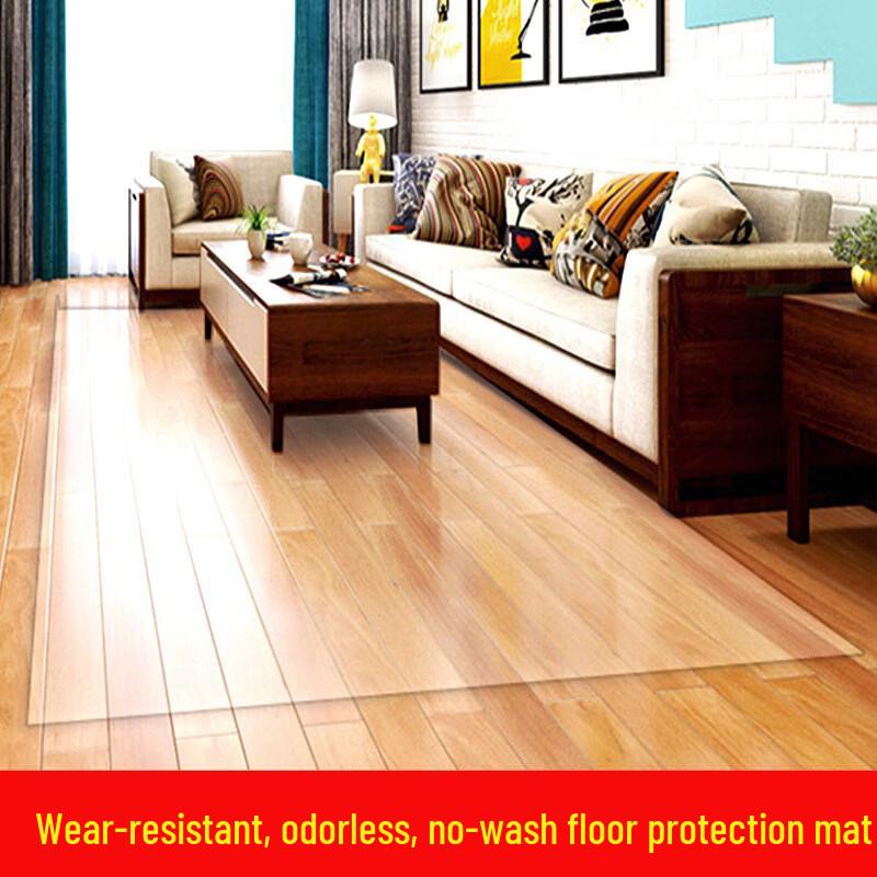 Abay Transparent PVC Floor Protector Mat