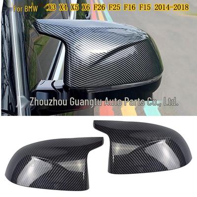 BMW F15 F16 F25 F26 X5 Backspegelkåpa med Kolfiber Mönster
