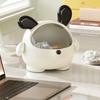 Desktop Storage Box Trash Can with Transparent Lid Large Capacity Cartoon Shape Cute Multi-Function Garbage Can