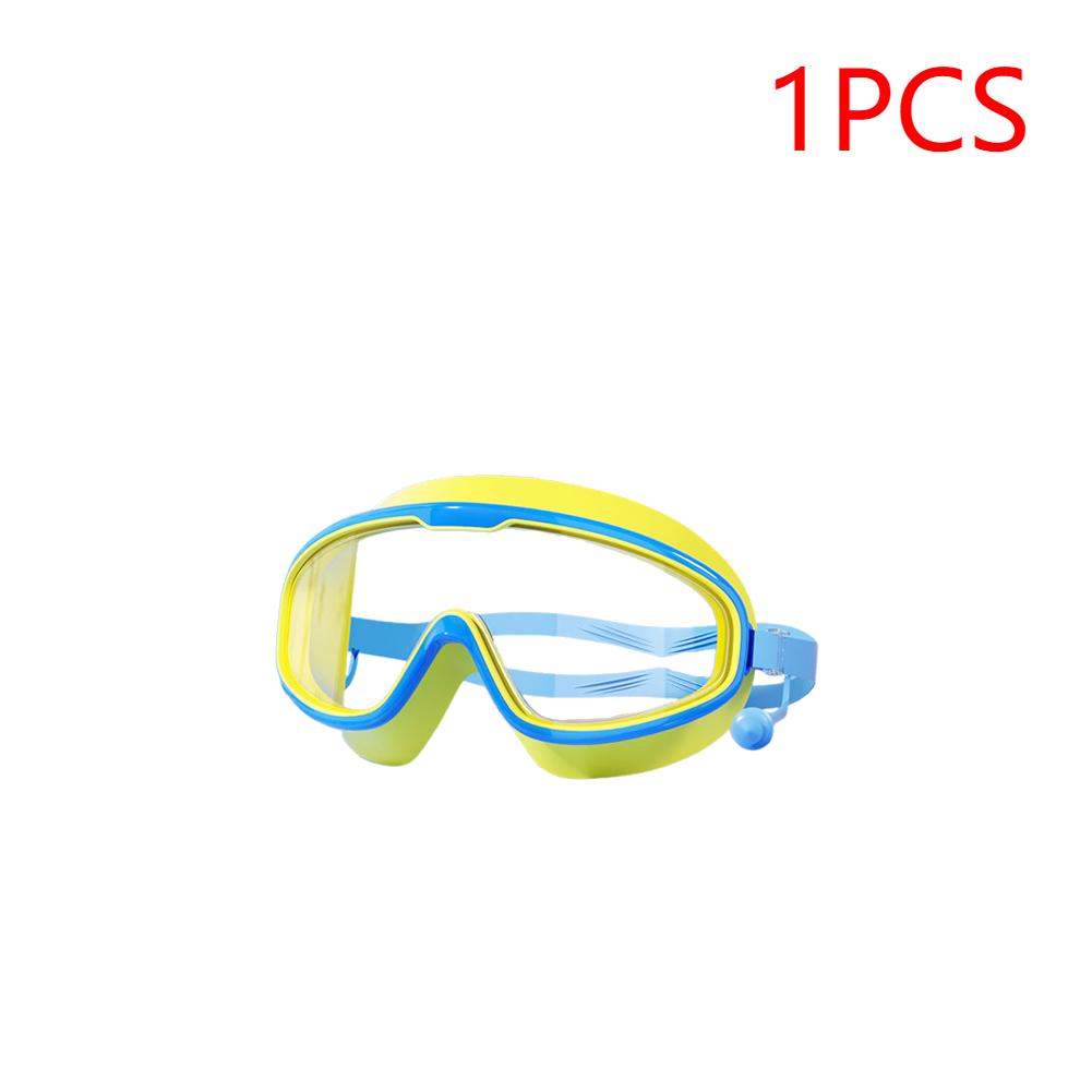 1-5PCS Swim Goggles Anti Fog Swimming Goggles with Earplugs UV Protection Swimming Goggles Swim Sports Eyewear for Boys Girls 1PCS