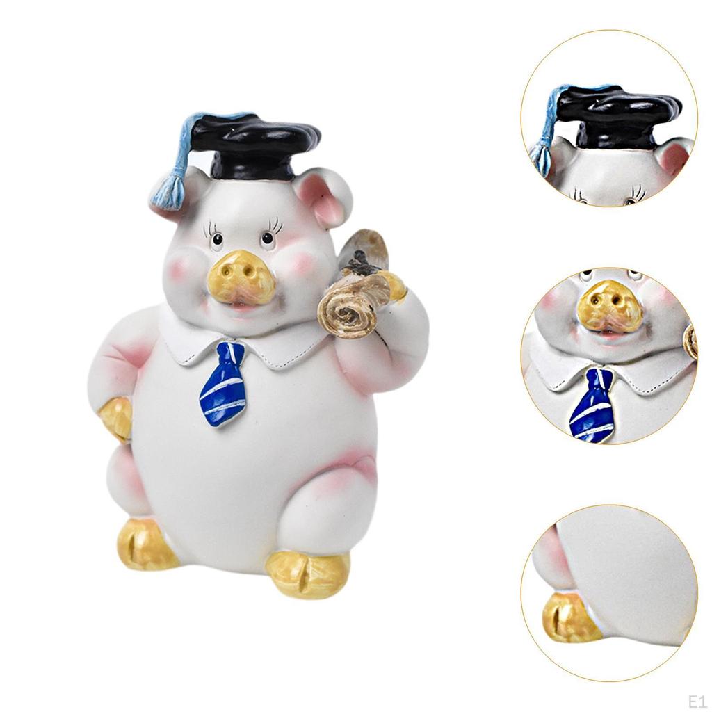 Animal Figurine Pig Piggy Bank Gift, Money Storage Decoration for Kids' Rooms
