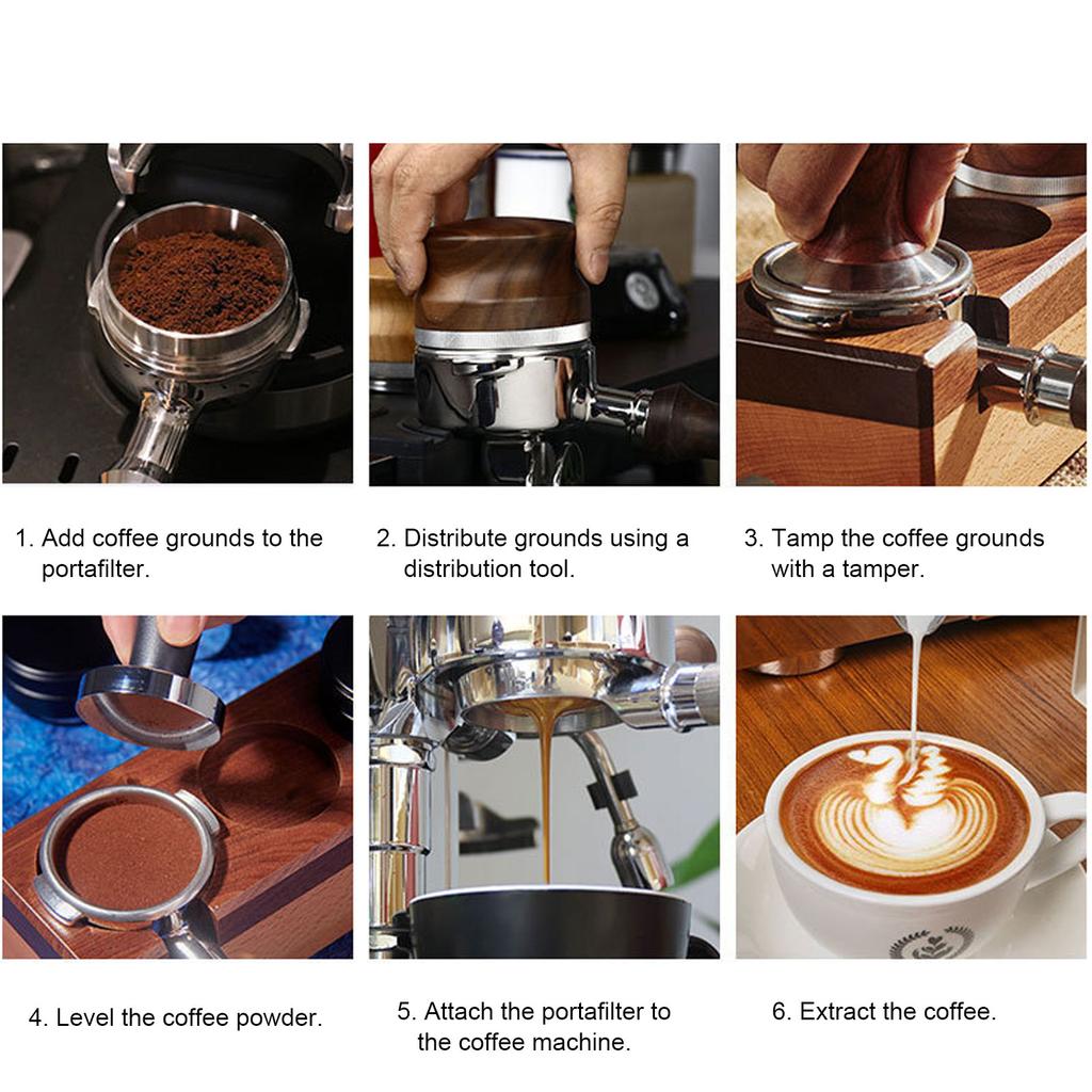 58mm Portafilter Bottenlös Rostfritt Stål 2 Öron Bekvämt Grepp Kaffemaskin Tillbehör för GAGGIA BABY EVOL UTION