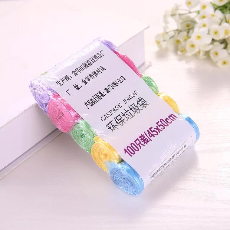 100pcs Garbage Bags Vest Style Storage Bag For Home Waste Trash Bags