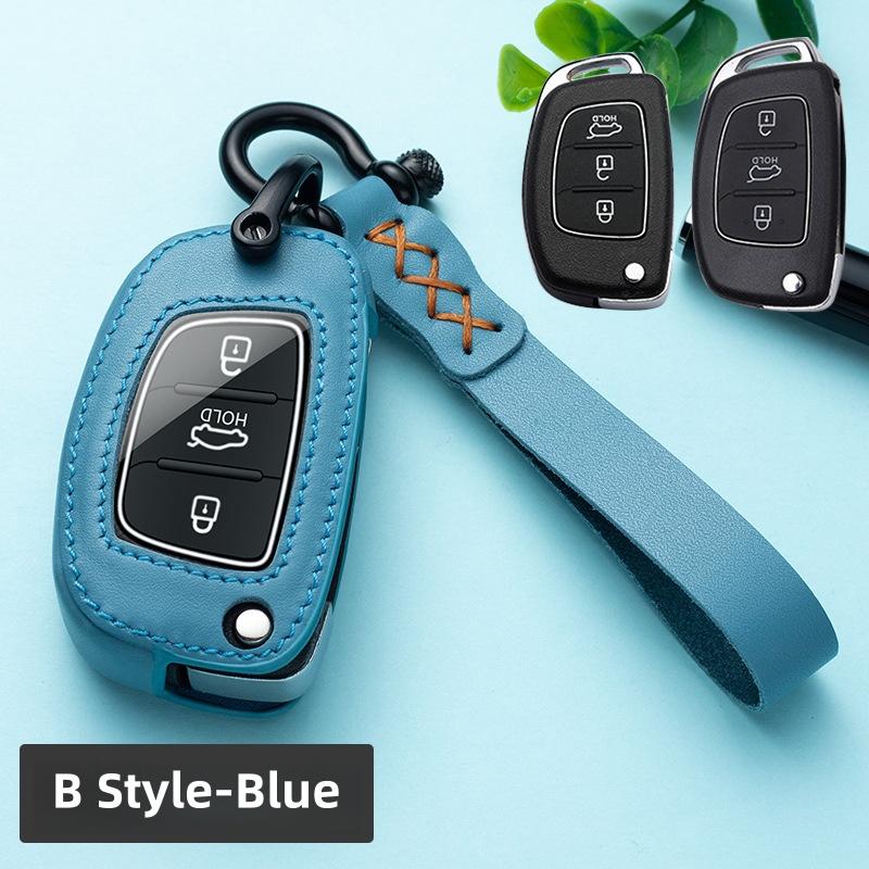 Vintage Folk Style Full Coverage Key Case For Hyundai Elantra ix35 Mistra Mingtu ix25 Verna Yuenna Sonata Avante Santa