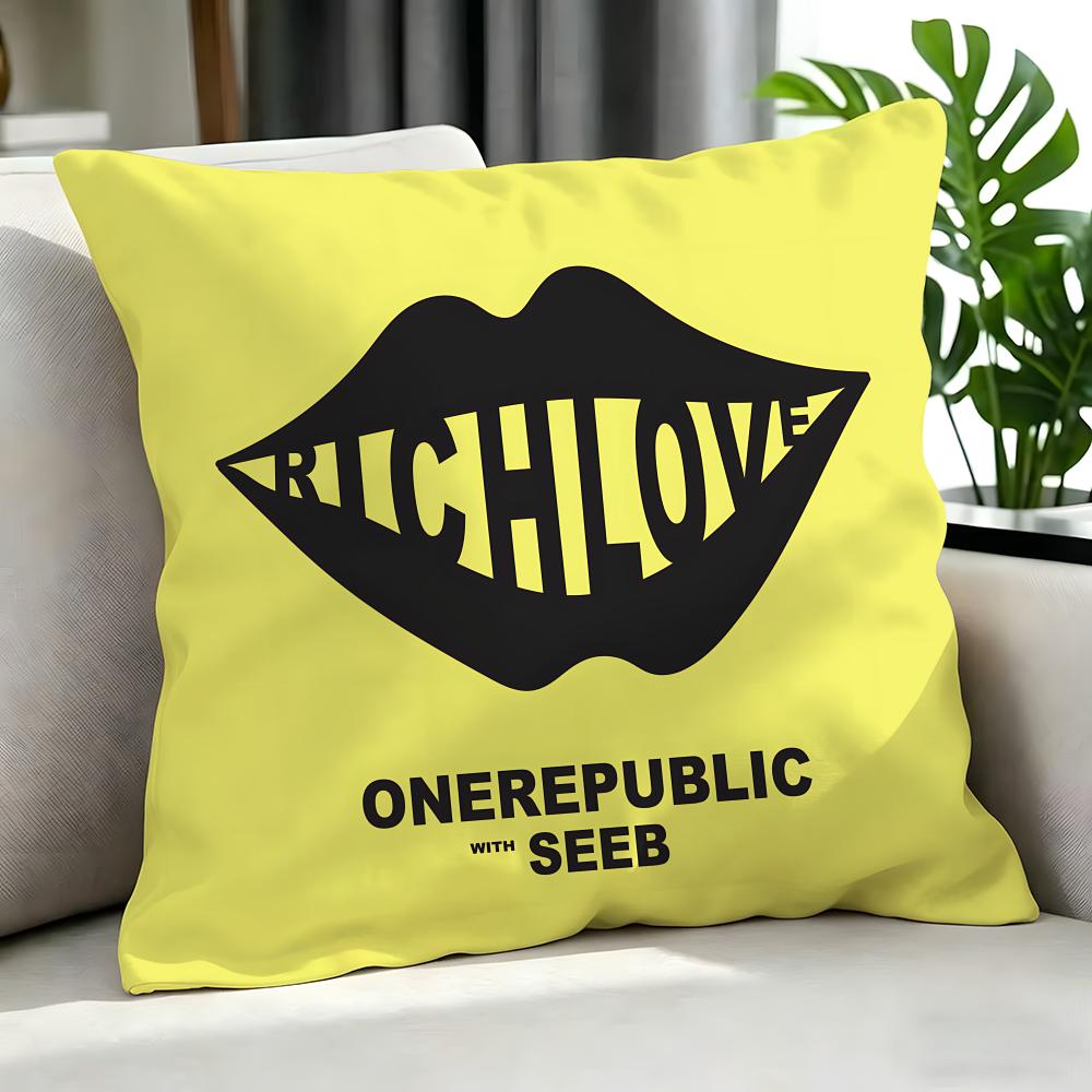 Pop Onerepublic Cushion Cover Cushion Cover Set 4Pcs 50X50 45X45 40X40 Pillowcase Decorative Sofa Home Decor