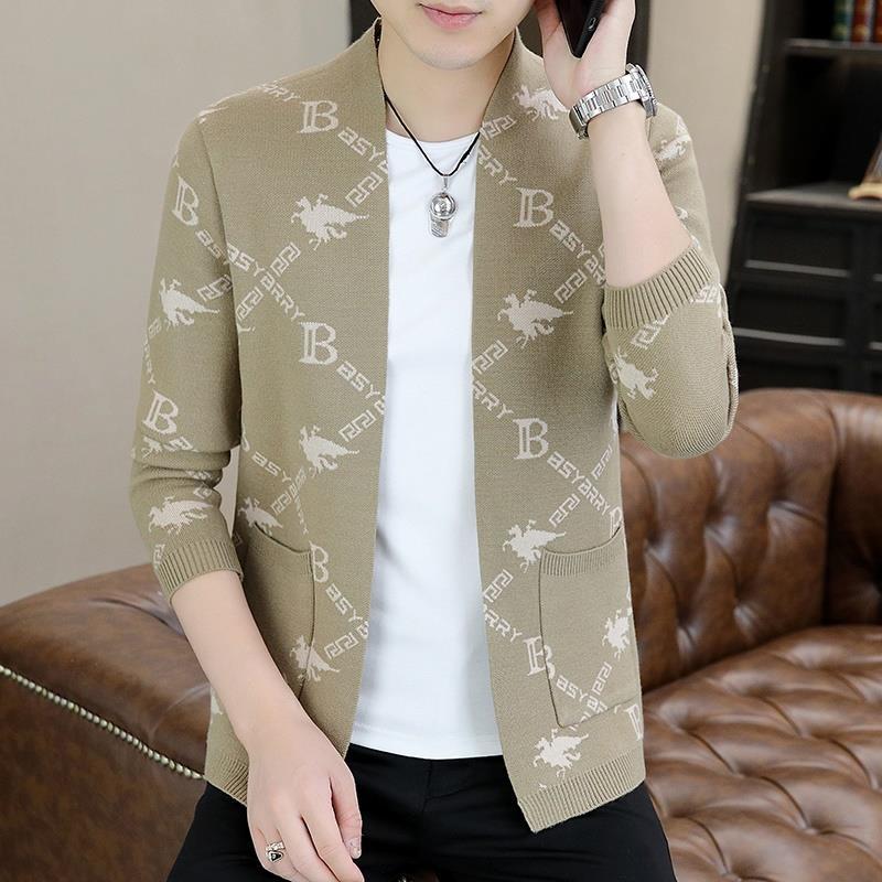 New in autumn and winter, versatile, fashionable and comfortable, casual design, fashion trend top, men's cardigan, sweater, men's knitted sweater