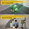 MELLWIN Professional 16 Lines 4D Laser Level with APP Remote Control – 360° Horizontal & Vertical Self-Leveling Green Beam Laser Tool