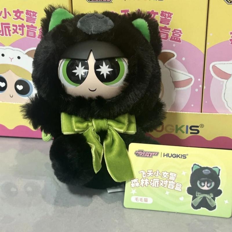 Genuine Hugkis The Powerpuff Girls Forest Party Series Plush Blind Box Bag Pendant Decor Surprise Box Lovely Birthday Gifts