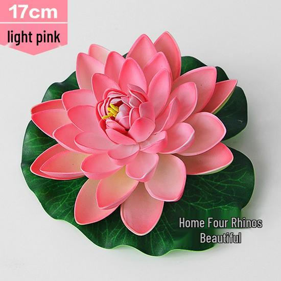 Artificial Lotus Leaf Water Lily for Pond, Fish Tank Decoration, Landscaping, or Buddha Ornaments