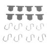 8 Pack RV Awning Hook S Shaped RV Party Awning Light Holder Support for Party Camping Tent