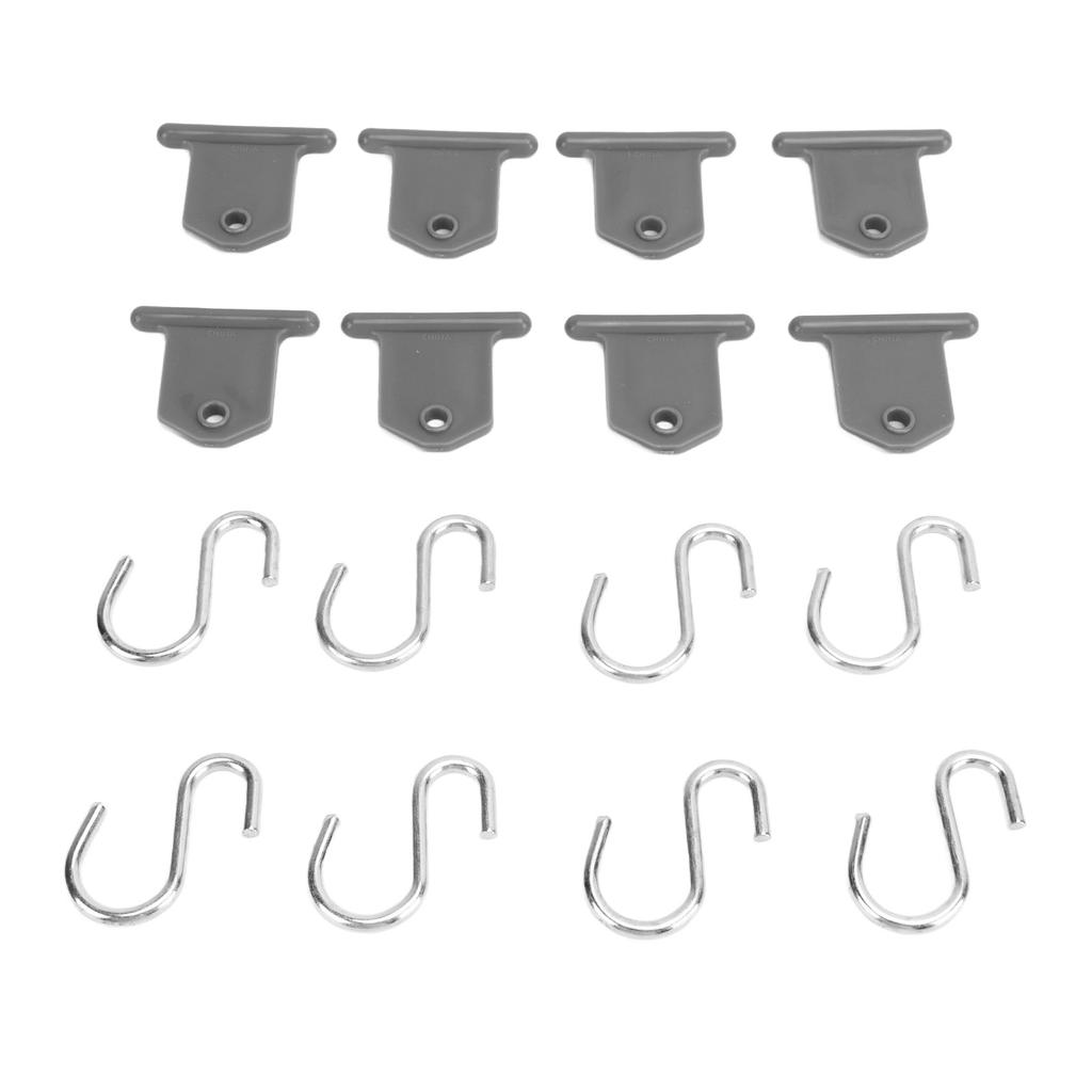 8 Pack RV Awning Hook S Shaped RV Party Awning Light Holder Support for Party Camping Tent
