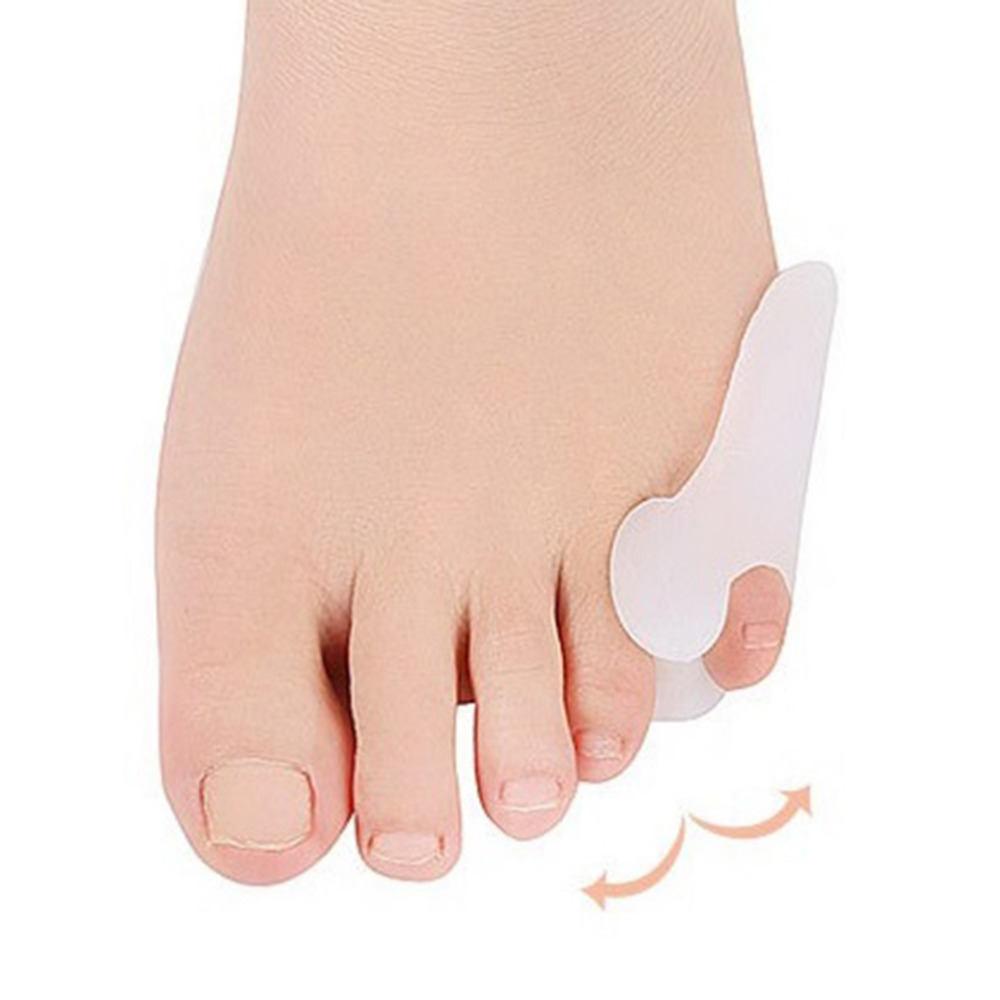 1Pair Little Toe Pinkie Foot Thumb Hallux Valgus Silicone Correction Gel Toe Bunion Guard Foot Care Toe Separator For Daily Use