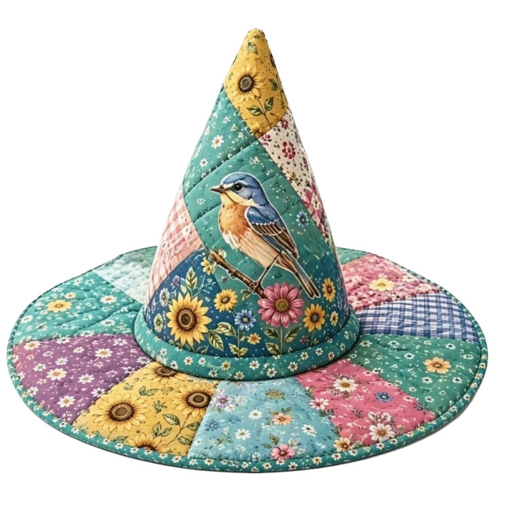 Vintage Halloween Witch Hat Wide Brim Festival Hat Gothic Party Hat Cosplay Party