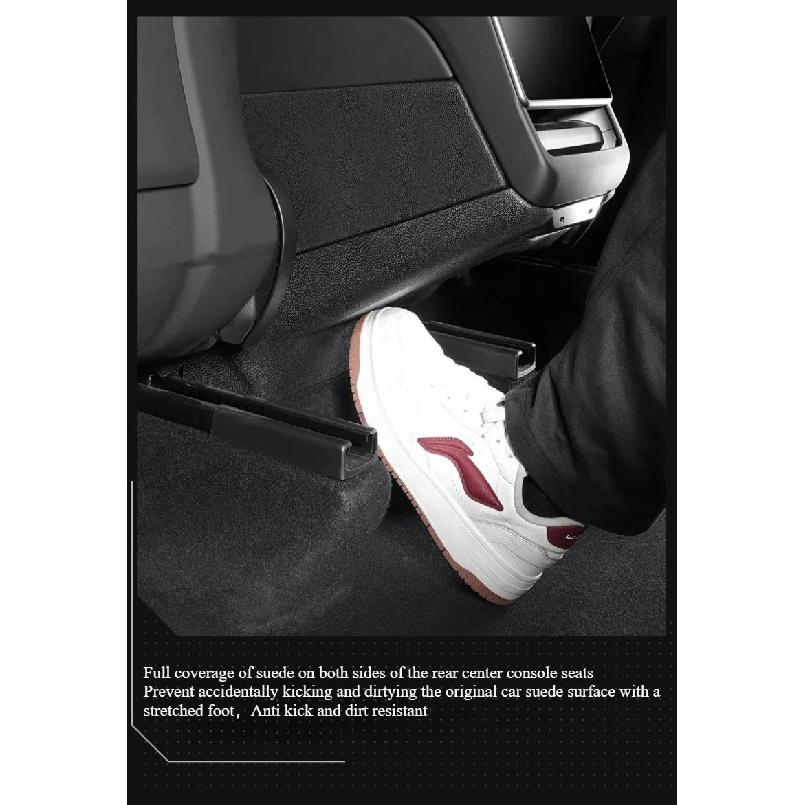 For Tesla Model Y Launch/Juniper 2025 Center Control Side Defense Kick Mat TPE Rear Air Outlet Protection Pad Car Accessories