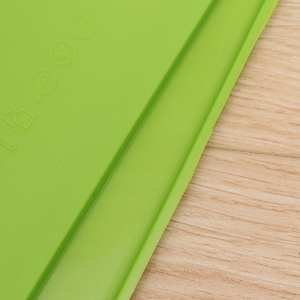 Pet Feeding Mat Red Silicone Waterproof Non-Slip Raised Edge Easy Clean Dishwasher Safe Dog Cat Food Bowl Pad Silicone Pet