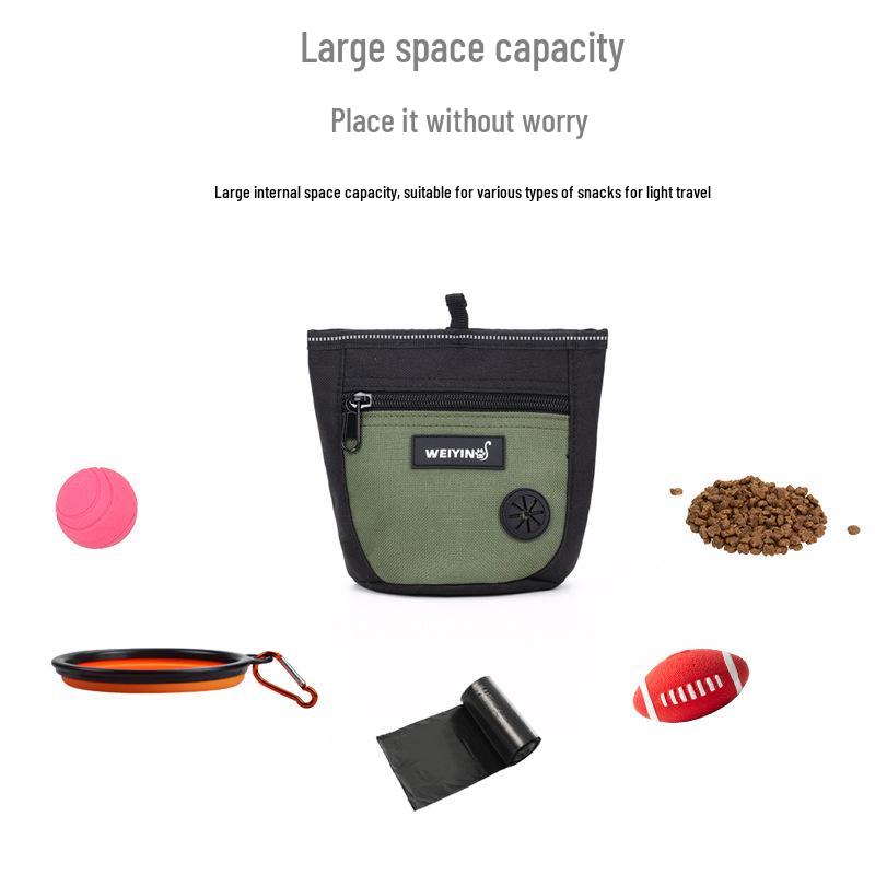 Pet Training Waist Bag - Multifunctional Dog Walking & Feeding Snack Bag